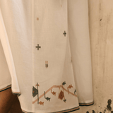 Bella Dress White Motifs