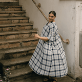 Yumi Dress Check Motif