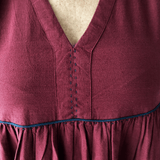 Sophia Dress Red Wine