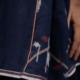 Hana Top Navy Motifs