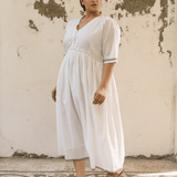 Geetha Dress White