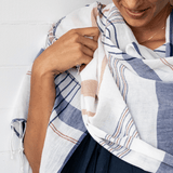 Handwoven White Stole  - Small