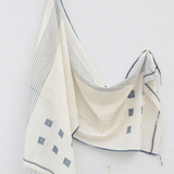 Handwoven Cotton Stole - Summer Ivory