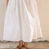 Geetha Dress White
