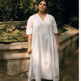 Hana Dress White Motifs