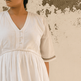 Geetha Dress White