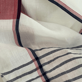 Handwoven Cotton Stole - Clay Stripe