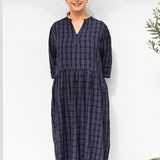 Ela Dress Blueberry Check