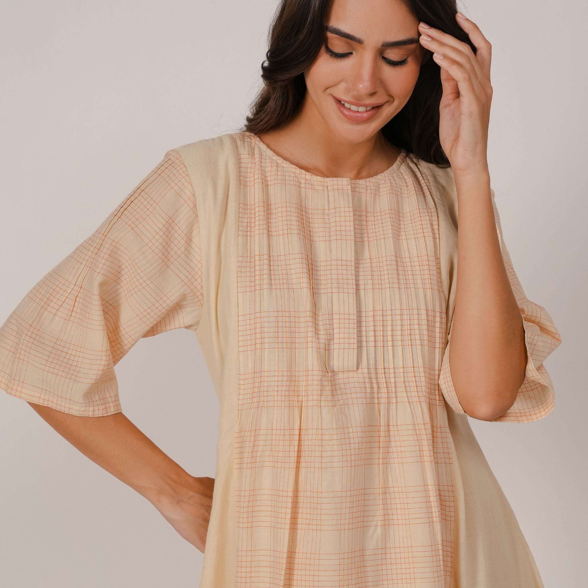 Evie Dress Beige