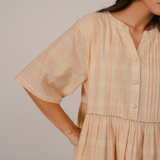 Rena Dress - Beige Check