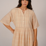 Rena Dress - Beige Check