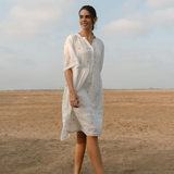 Rena Dress - White Heart