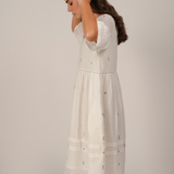 Rena Dress - White Heart